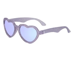 Gafas De Sol Para Niños^Babiators Gafas de Sol Flexibles Hearts (0-24meses) Lavender Shimmer Purple Mirrored Lenses