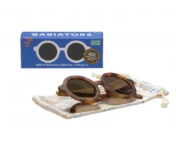 Gafas De Sol Para Niños^Babiators Gafas de Sol Flexibles (0-24meses) Euro Round Amber Lenses Classic Tortoise
