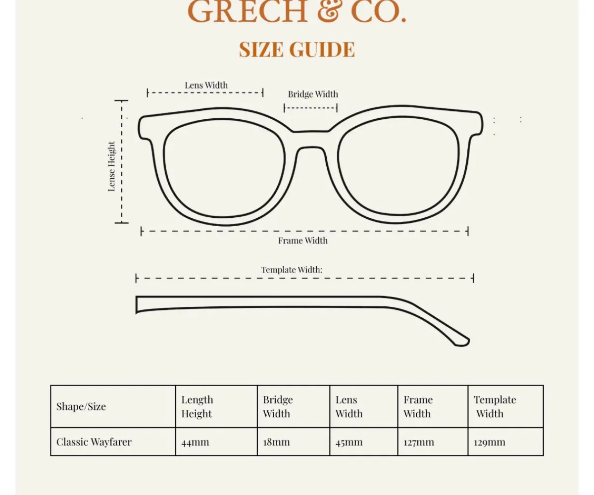 Gafas De Sol Para Niños^Grech & Co Gafas de Sol Polarizadas Classic (3-8 años) Wayfarer Fog