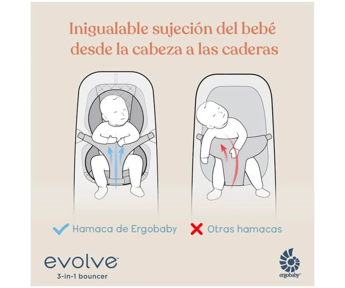 Mobiliario Infantil^Ergobaby Hamaca 3 en 1 Evolve Beige