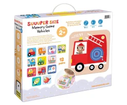 Online Juego Memory Suuuper Grande Vehículos Niños Juegos De Mesa|Juguetes Para Niños De 18 Meses