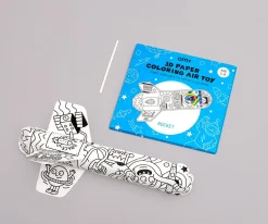 Manualidades Para Niños^Omy Juego para Inflar y Colorear Cohetes