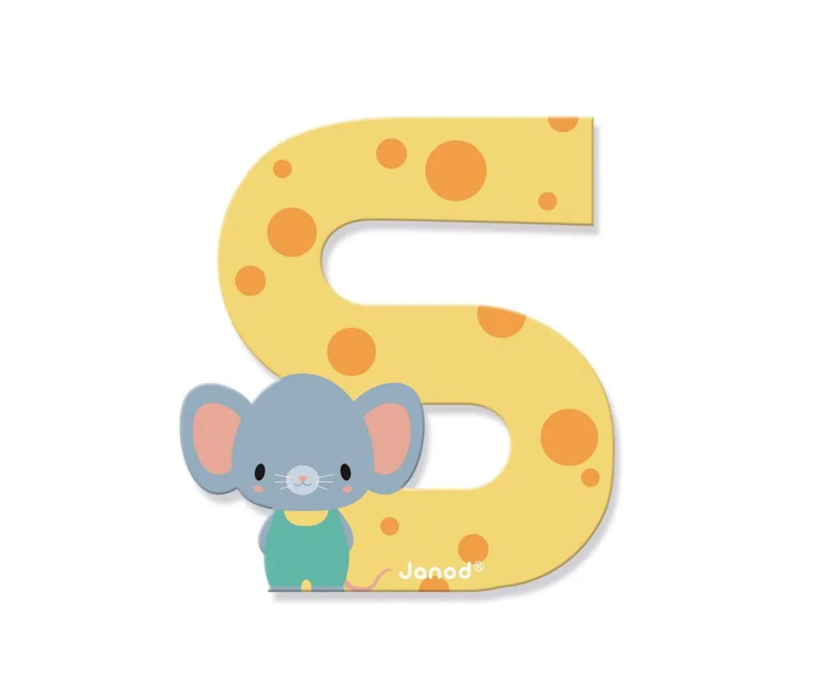 Decoración Pared Infantil^Janod Letra Madera Pure S