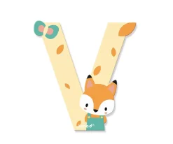 Decoración Pared Infantil^Janod Letra Madera Pure V