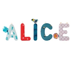 Decoración Pared Infantil^Lilliputiens Letra Tela D