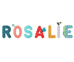 Decoración Pared Infantil^Lilliputiens Letra Tela D