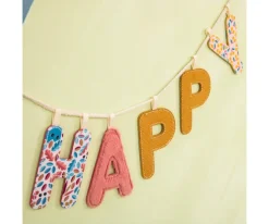 Decoración Pared Infantil^Lilliputiens Letra Tela Reversible Fosforescente Y