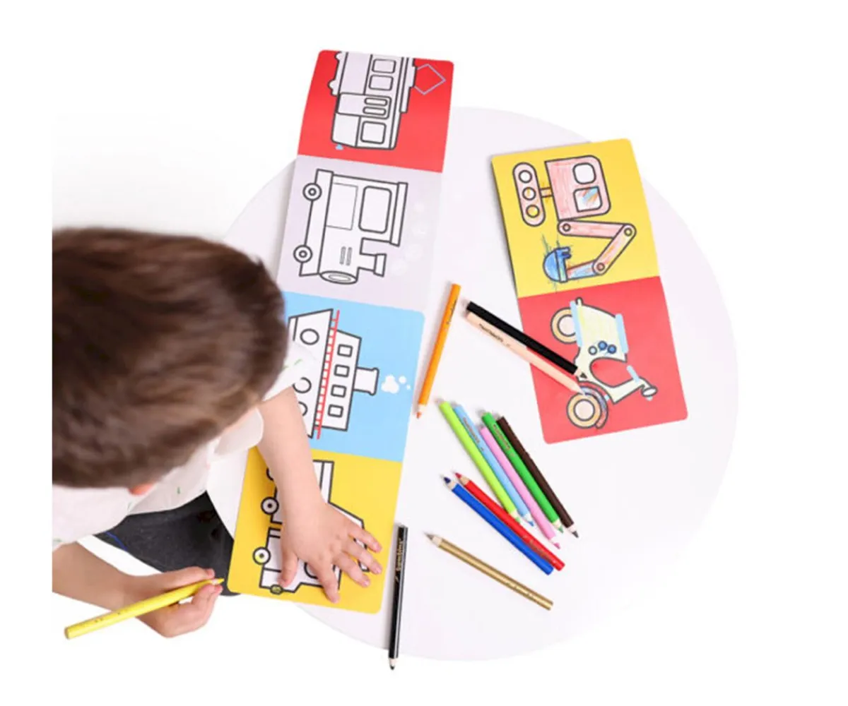 Manualidades Para Niños^Banana Panda Libro Para Colorear Looong Vehicles