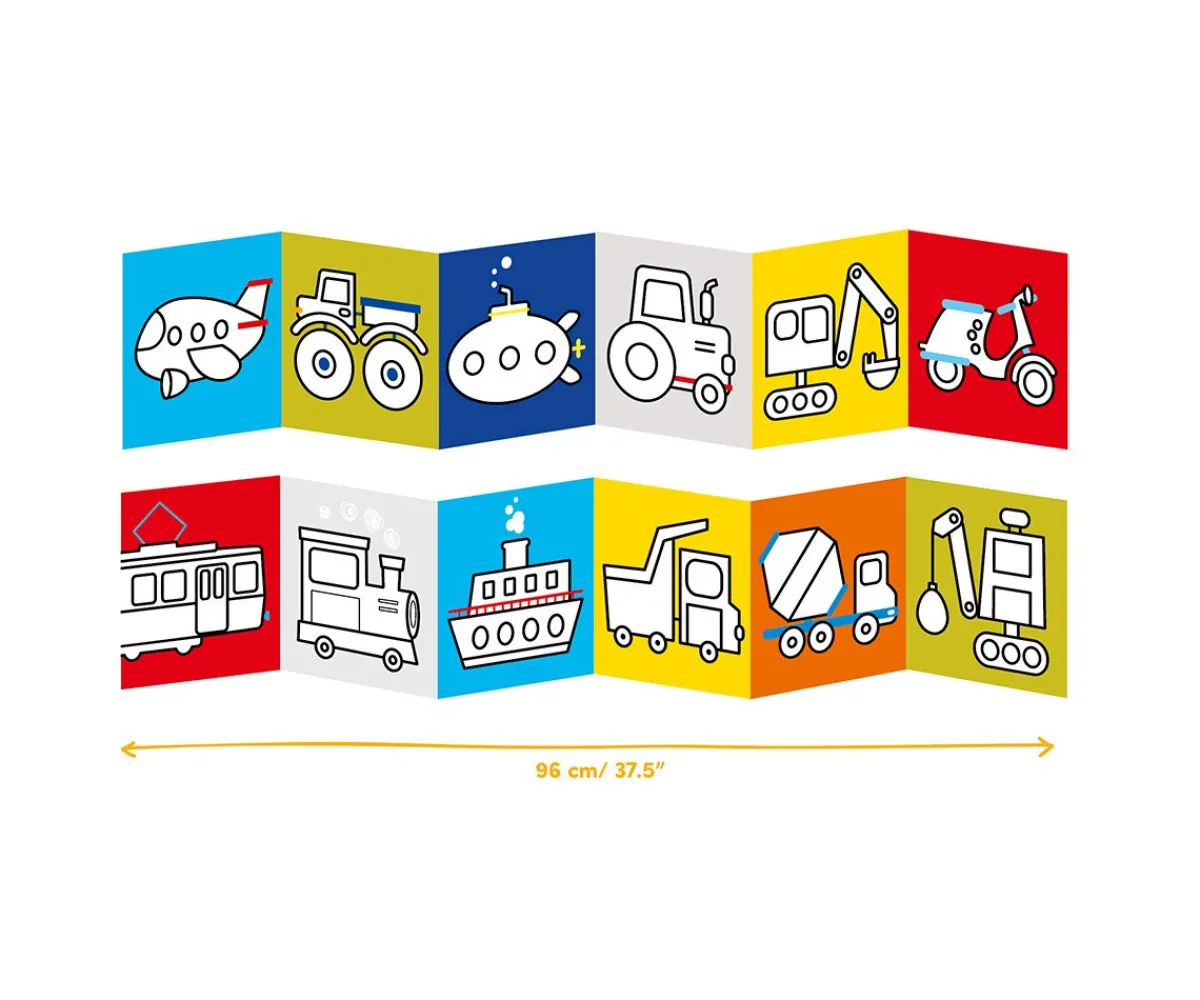 Manualidades Para Niños^Banana Panda Libro Para Colorear Looong Vehicles