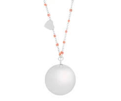 Sale Llamador de Ángeles Fine Silver/Pink Moda Mamá|Accesorios Para Bebé Y Niños