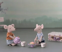 Best Maleta con Set de Té Morado Madelaine Niños Casa De Muñecas De Madera|Accesorios Para Muñecas