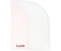 Mantas^Cristina de Jos'h Manta Arrullo Dorset Rosa Personalizable