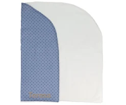 Mantas^Cristina de Jos'h Manta Arrullo Mini Star Blue Personalizable