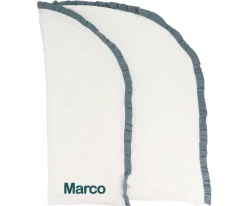 Mantas^Cristina de Jos'h Manta Arrullo Rainbow Dots Azul Personalizable