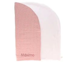 Mantas^Cristina de Jos'h Manta Arrullo Vichy Rosa Personalizable