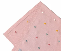 Mantas^Lassig Manta Bebé Lunares Rosa