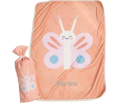 Clearance Manta Super Suave Mariposa Personalizable Niños Mantas|Accesorios Para Bebé Y Niños