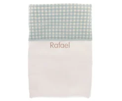 Mantas^Cristina de Jos'h Manta Vichy Verde Personalizable