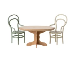 Casa De Muñecas De Madera^Maileg Mesita de Café Oval Ratón Natural Hermano/a Pequeños