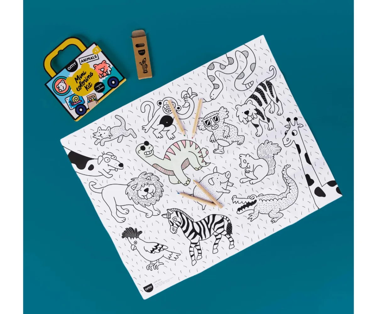 Manualidades Para Niños^Omy Mini Pocket Animals para Colorear