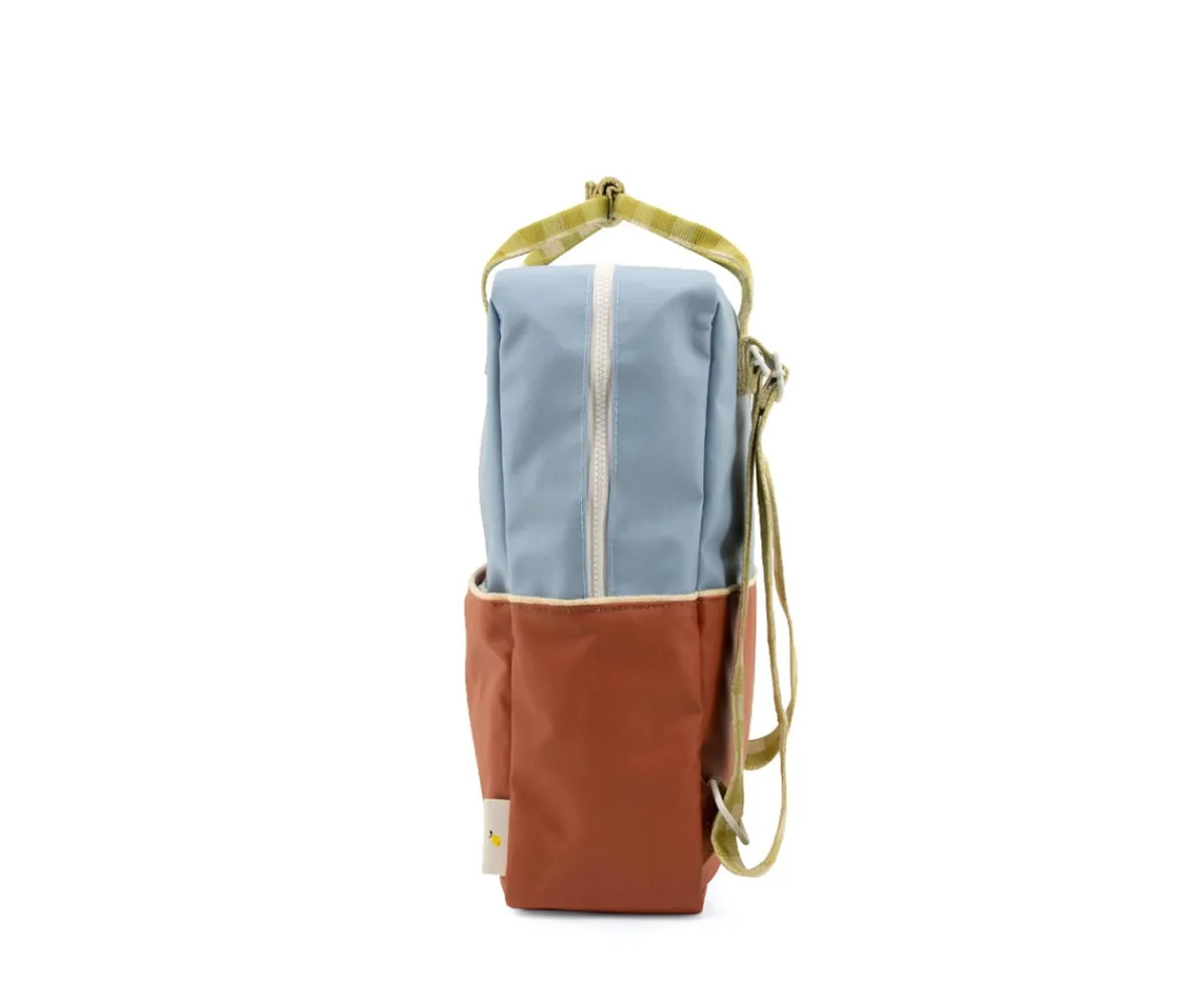 Mochilas Escolares^Sticky Lemon Mochila Grande Personalizable Better Together Colourblocking Badminton Blue + Leather Ball