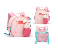 Mochilas Preescolar^MiDeer Mochila Infantil con Monedero y Peluche Conejo