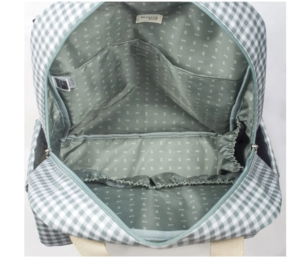 Bolsos Carro Bebé^Walking Mum Mochila para Silla de Paseo I Love Vichy Verde