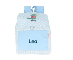 Outlet Mochila Pequeña Vichy Croc Personalizable Mochilas Guardería|Colecciones Vuelta Al Cole