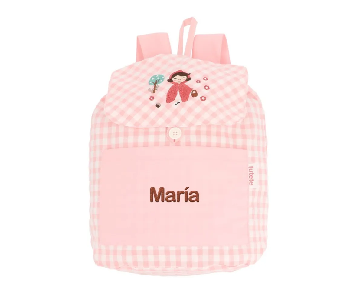 Best Mochila Pequeña Vichy Little Red Personalizable Mochilas Preescolar|Mochilas Guardería