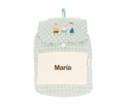 Outlet Mochila Pequeña Vichy The Three Little Pigs Personalizable Mochilas Preescolar|Mochilas Guardería