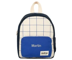 Mochilas Preescolar^Hindbag Mochila Preescolar Romy Tricolor Cuadros Beige Personalizable