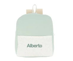 Outlet Mochila Rainbow Dots Verde Personalizable Mochilas Guardería|Mochilas Preescolar