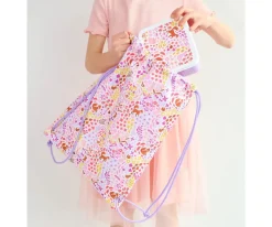Mochilas Saco Infantiles^A Little Lovely Company Mochila Saco Flower Garden Personalizable