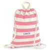 Mochilas Saco Infantiles^Tutete Textil Mochila Saco Nautical Natural-Pink Personalizable