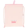 Mochilas Saco Infantiles^Tutete Textil Mochila Saco Personalizada Piqué Corona Rosa