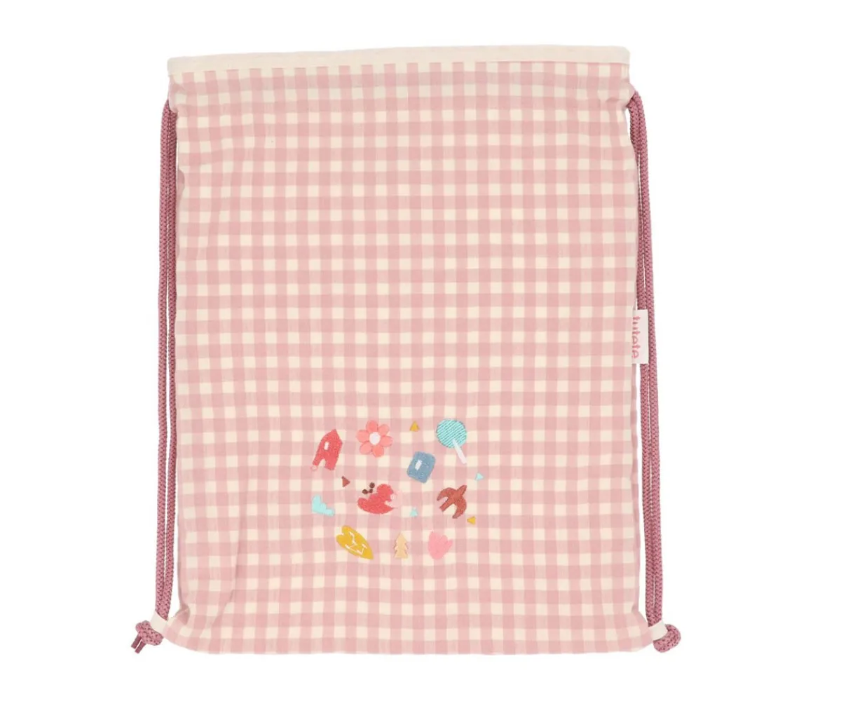 Best Mochila Saco Vichy Geometric Nature Personalizable Colecciones Vuelta Al Cole|Mochilas Saco Infantiles