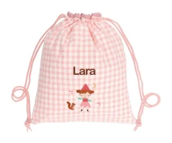 Sale Mochila Saco Vichy Wild Fairies Personalizable Mochilas Saco Infantiles|Colecciones Vuelta Al Cole