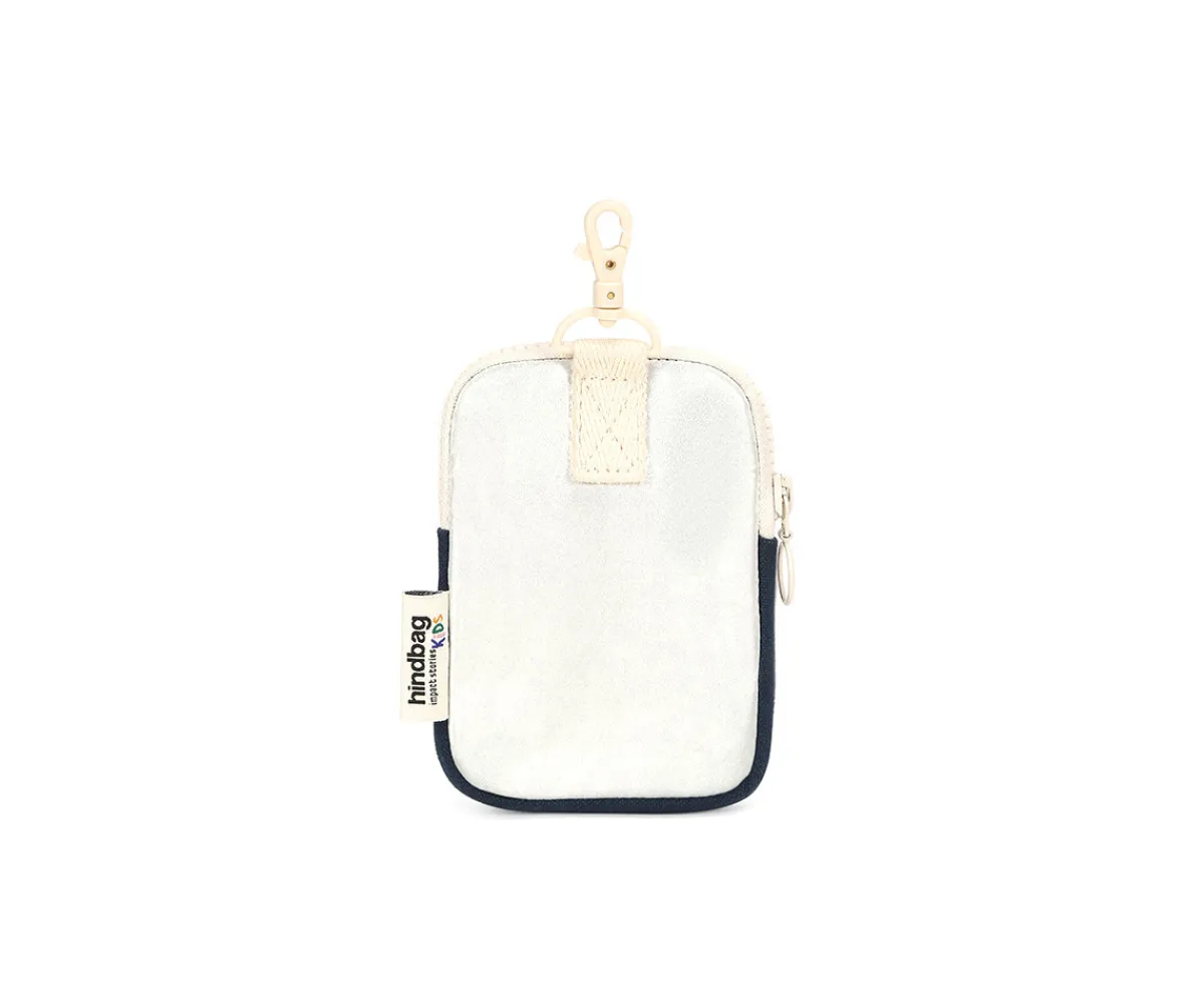 Bolsos^Hindbag Monedero Infantil Billy Navy-Gris Metalizado