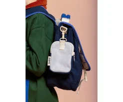 Bolsos^Hindbag Monedero Infantil Billy Navy-Gris Metalizado