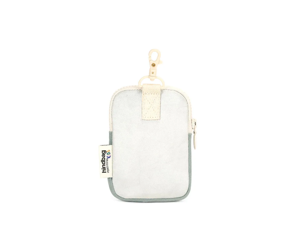 Bolsos^Hindbag Monedero Infantil Billy Sage-Gris Metalizado