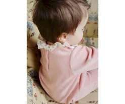 Ropa Infantil^Konges Slojd Mono Miffa con Volantes Mellow Rose GOTS