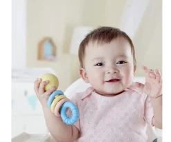 Clearance Mordedor Sonajero de Anillos Niños Juguetes Para Recién Nacidos|Juguetes Bebé 6 Meses