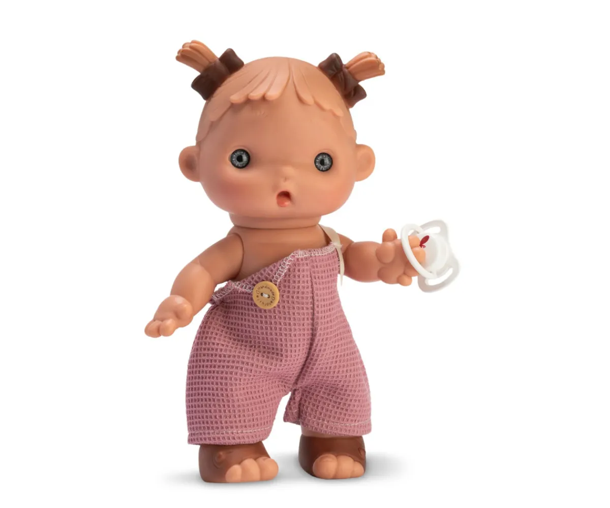 Muñecos^Así Muñeca Daniela Peto Rosa con Botón