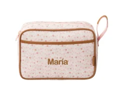 Neceseres^Fresk Neceser de Viaje Impermeable Flores Personalizable