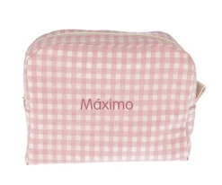 Sale Neceser Grande Vichy Rosa Personalizable Niños Neceseres|Neceseres Bebé Personalizados