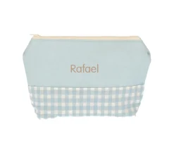 Clearance Neceser Infantil Vichy Verde Personalizable Niños Neceseres Bebé Personalizados|Neceseres