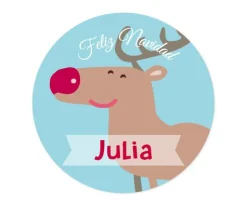 Chapas Navidad^Tutete Pack 3 chapas Personalizadas Papá Noel Rosa