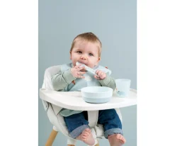 Cubiertos Infantiles^Done by Deer Pack 3 Cucharas para Bebé Fácil Agarre Foodie Blue