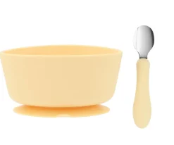 Vajilla Infantil^Tutete Pack Baby Meal Babero Silicona Fruits + Bol Silicona y Cuchara Acero Sun