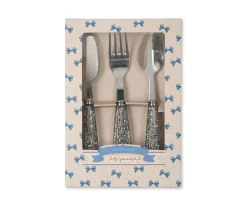 Cubiertos Infantiles^Konges Slojd Pack Cubiertos Glitter Sparkling Blue